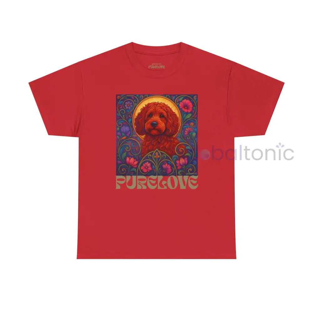 Red Cockapoo (Spoodle) Vintage Graphic T-Shirt – Unisex Cotton Tee for Dog Lovers Red / S T-Shirt