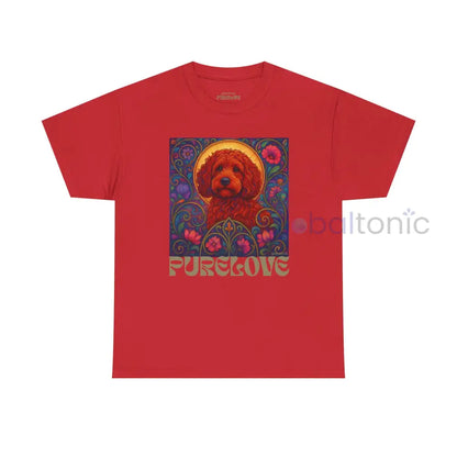 Red Cockapoo (Spoodle) Vintage Graphic T-Shirt – Unisex Cotton Tee for Dog Lovers Red / S T-Shirt