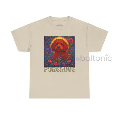 Red Cockapoo (Spoodle) Vintage Graphic T-Shirt – Unisex Cotton Tee for Dog Lovers Sand / S T-Shirt