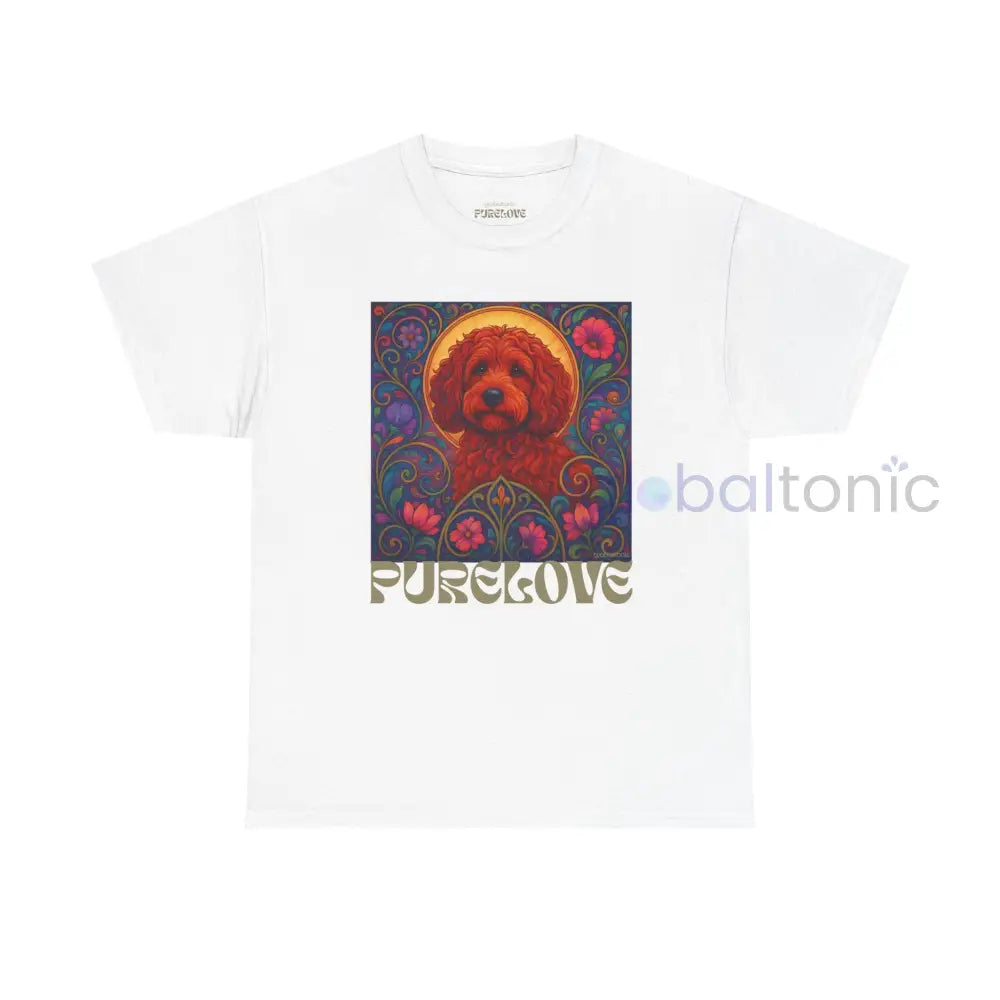 Red Cockapoo (Spoodle) Vintage Graphic T-Shirt – Unisex Cotton Tee for Dog Lovers White / S T-Shirt
