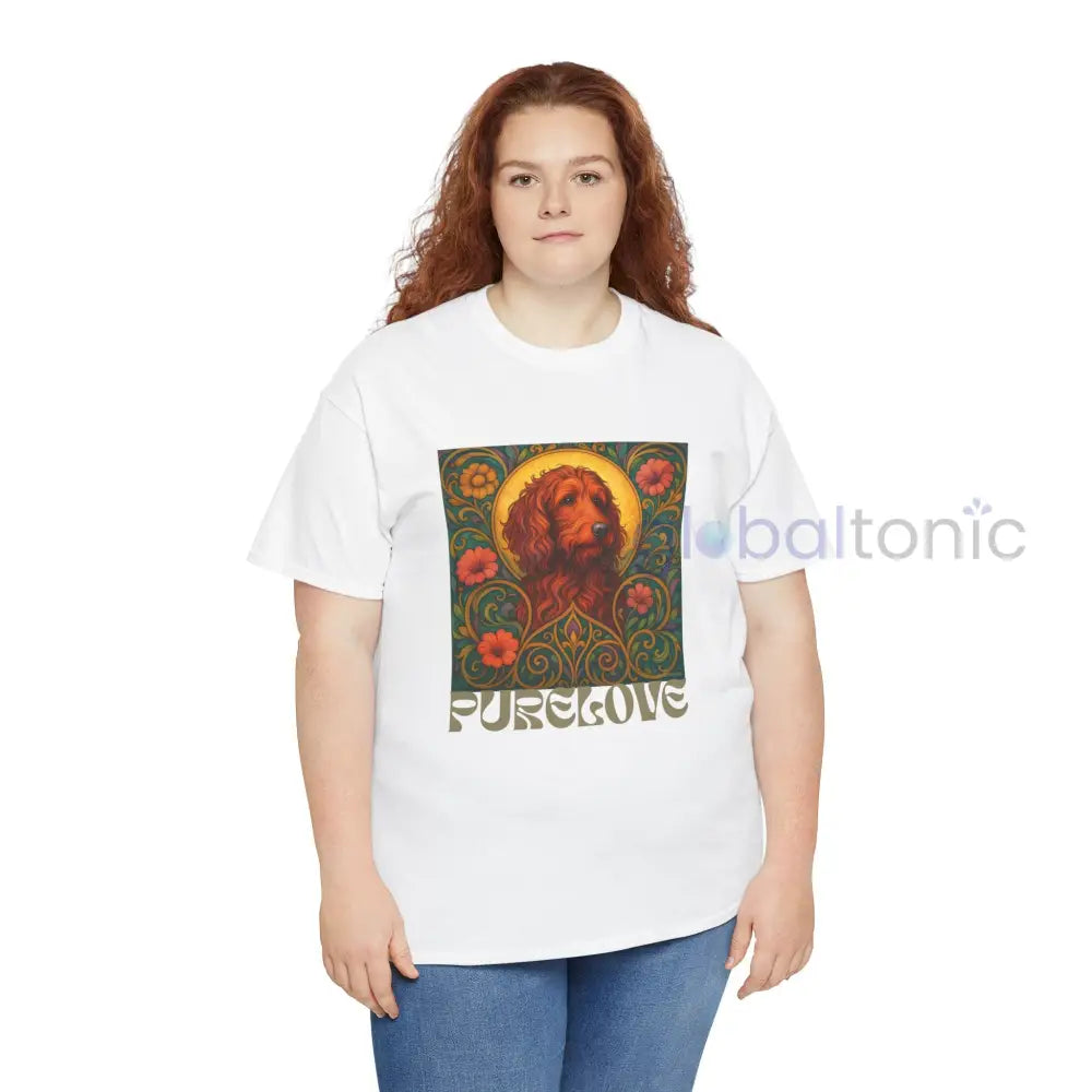 Red Goldendoodle (Groodle) Vintage Graphic T-Shirt – Unisex Cotton Tee for Dog Lovers T-Shirt