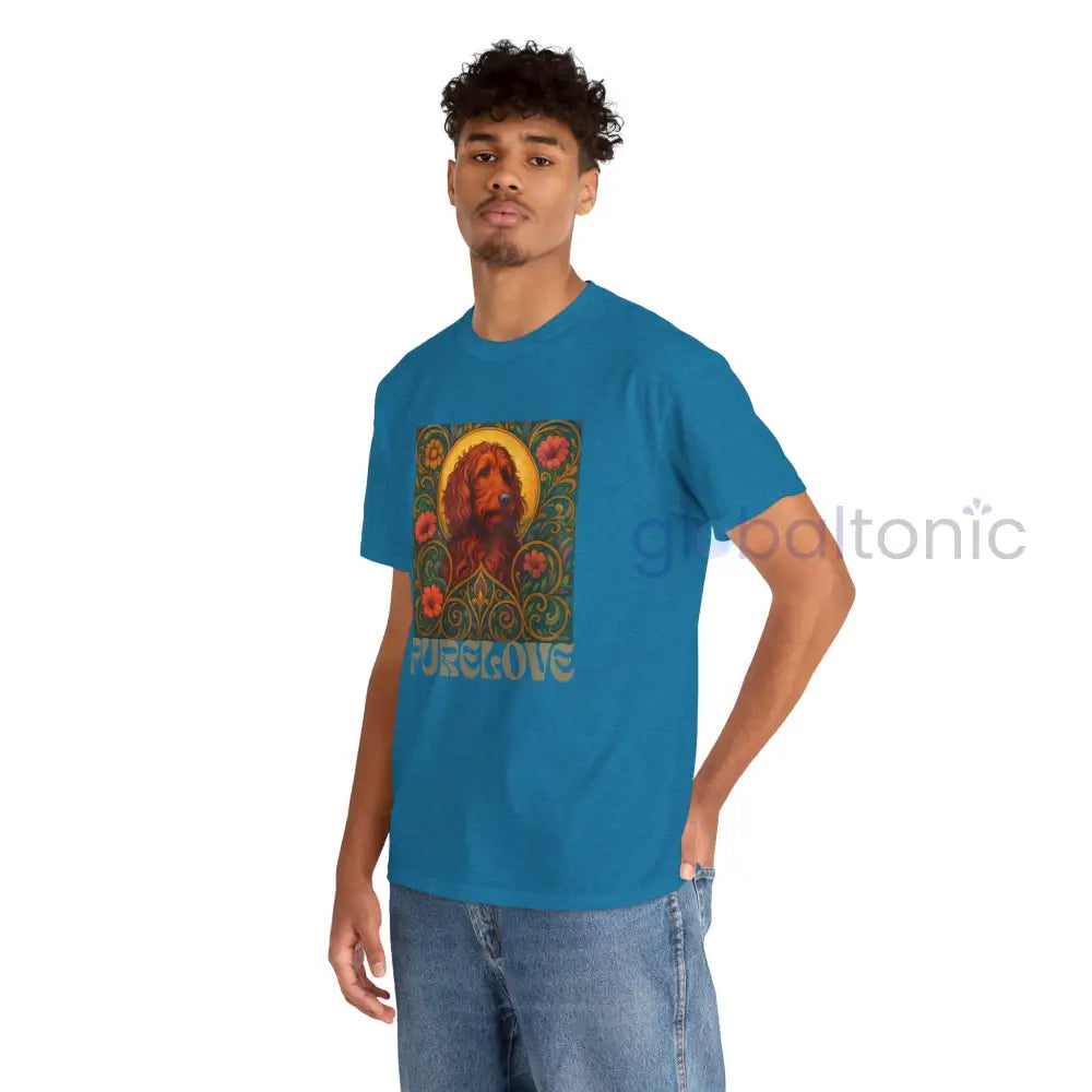 Red Goldendoodle (Groodle) Vintage Graphic T-Shirt – Unisex Cotton Tee for Dog Lovers T-Shirt