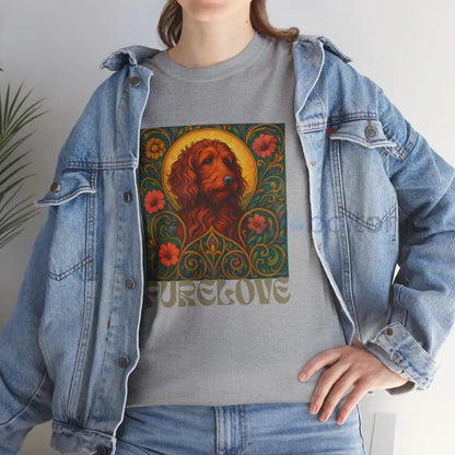 Red Goldendoodle (Groodle) Vintage Graphic T-Shirt – Unisex Cotton Tee for Dog Lovers T-Shirt