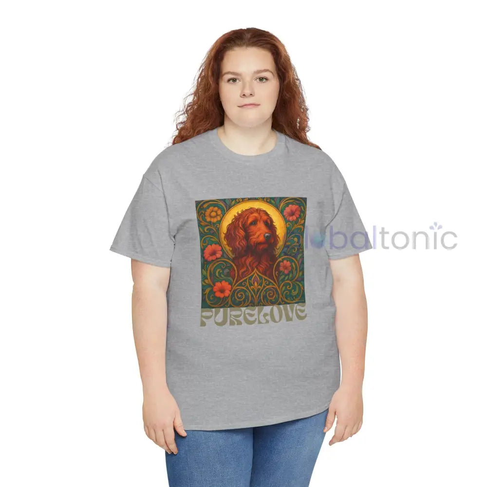 Red Goldendoodle (Groodle) Vintage Graphic T-Shirt – Unisex Cotton Tee for Dog Lovers T-Shirt