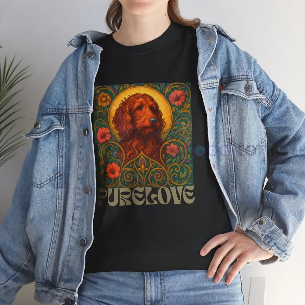 Red Goldendoodle (Groodle) Vintage Graphic T-Shirt – Unisex Cotton Tee for Dog Lovers T-Shirt