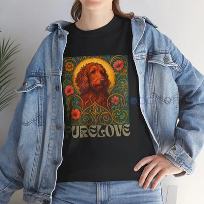 Red Goldendoodle (Groodle) Vintage Graphic T-Shirt – Unisex Cotton Tee for Dog Lovers T-Shirt