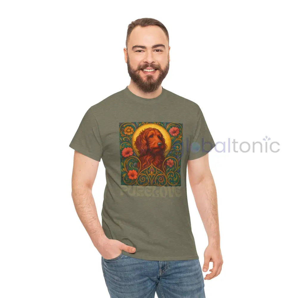 Red Goldendoodle (Groodle) Vintage Graphic T-Shirt – Unisex Cotton Tee for Dog Lovers T-Shirt