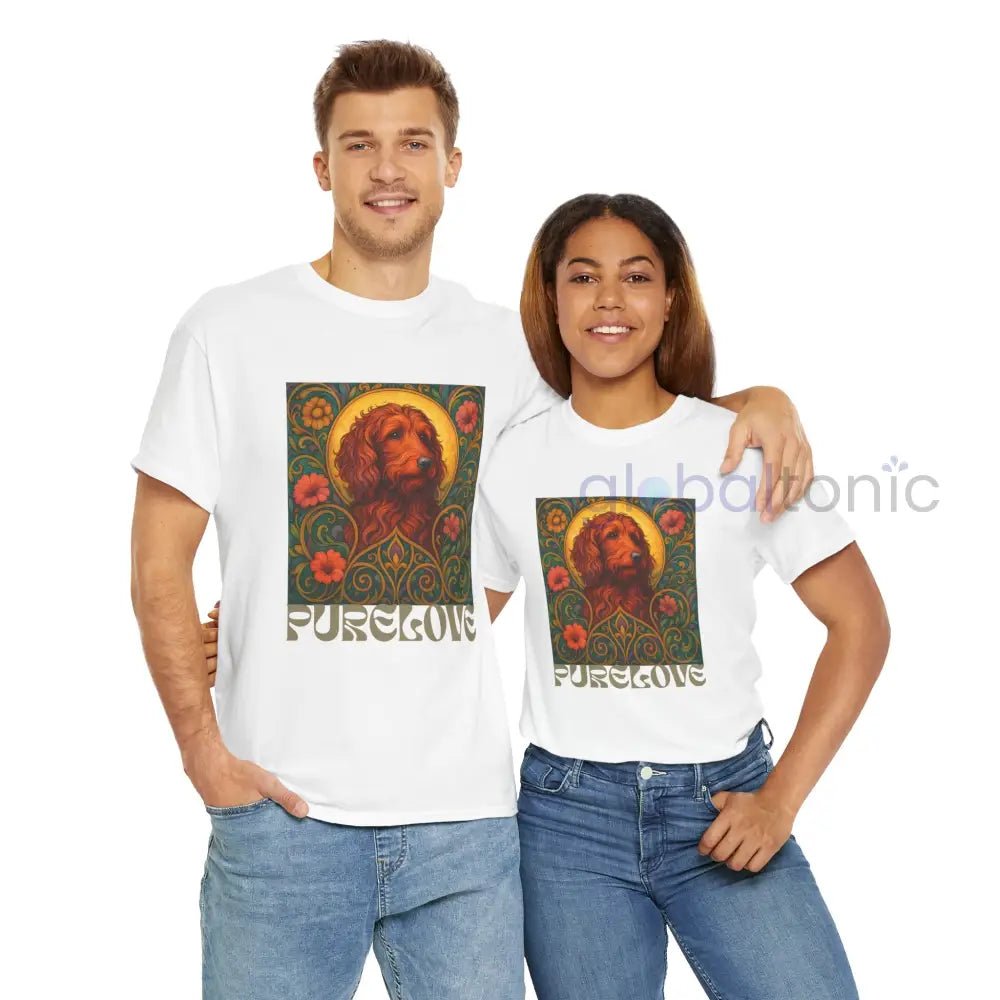 Red Goldendoodle (Groodle) Vintage Graphic T-Shirt – Unisex Cotton Tee for Dog Lovers T-Shirt