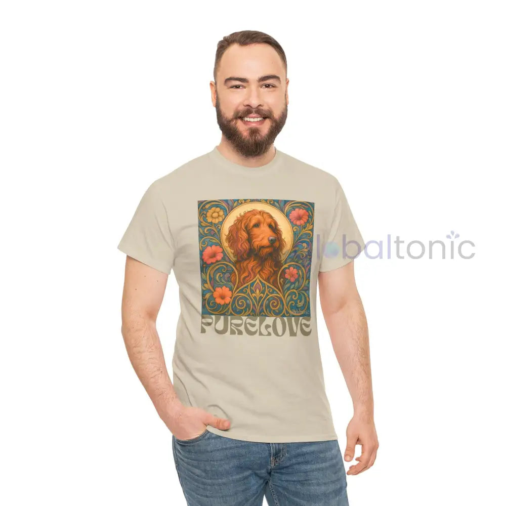 Red Goldendoodle (Groodle) Vintage Graphic T-Shirt – Unisex Cotton Tee for Dog Lovers T-Shirt