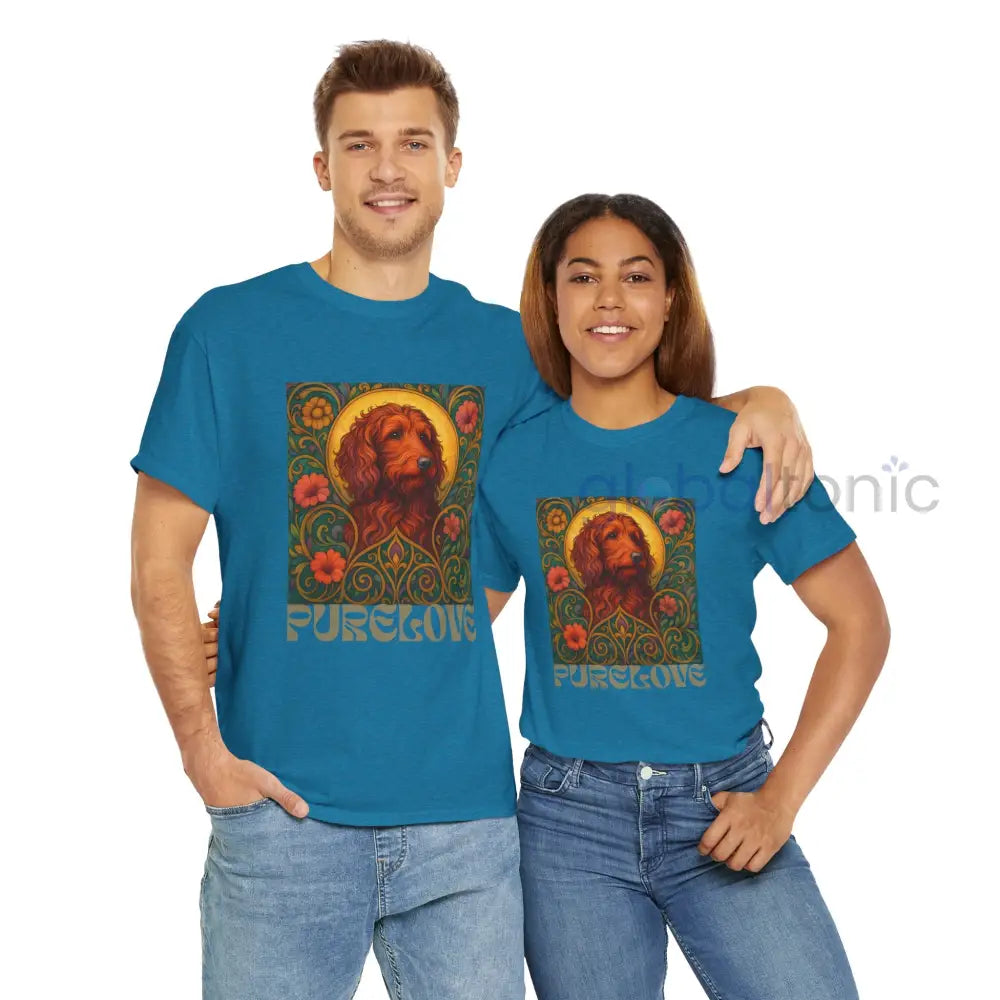 Red Goldendoodle (Groodle) Vintage Graphic T-Shirt – Unisex Cotton Tee for Dog Lovers T-Shirt