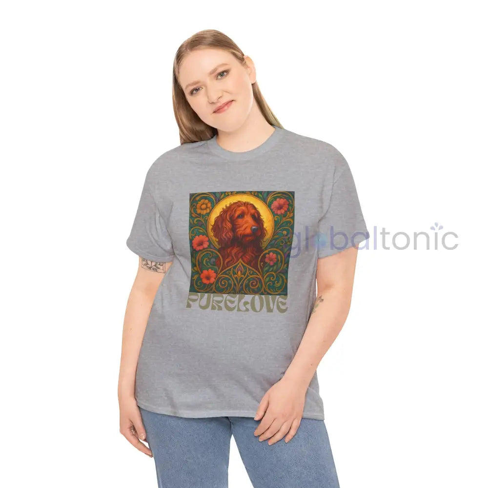 Red Goldendoodle (Groodle) Vintage Graphic T-Shirt – Unisex Cotton Tee for Dog Lovers T-Shirt