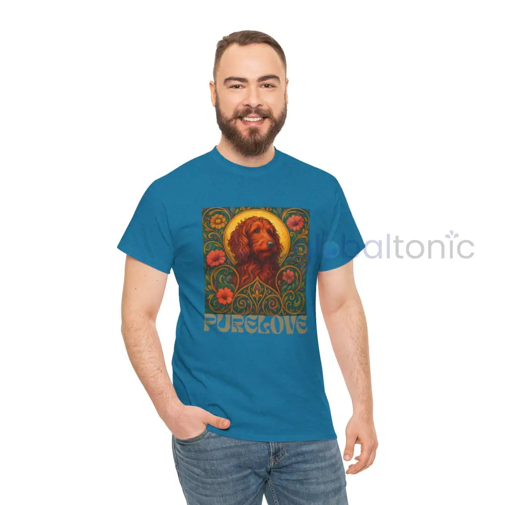 Red Goldendoodle (Groodle) Vintage Graphic T-Shirt – Unisex Cotton Tee for Dog Lovers T-Shirt