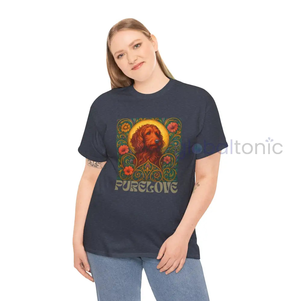 Red Goldendoodle (Groodle) Vintage Graphic T-Shirt – Unisex Cotton Tee for Dog Lovers T-Shirt