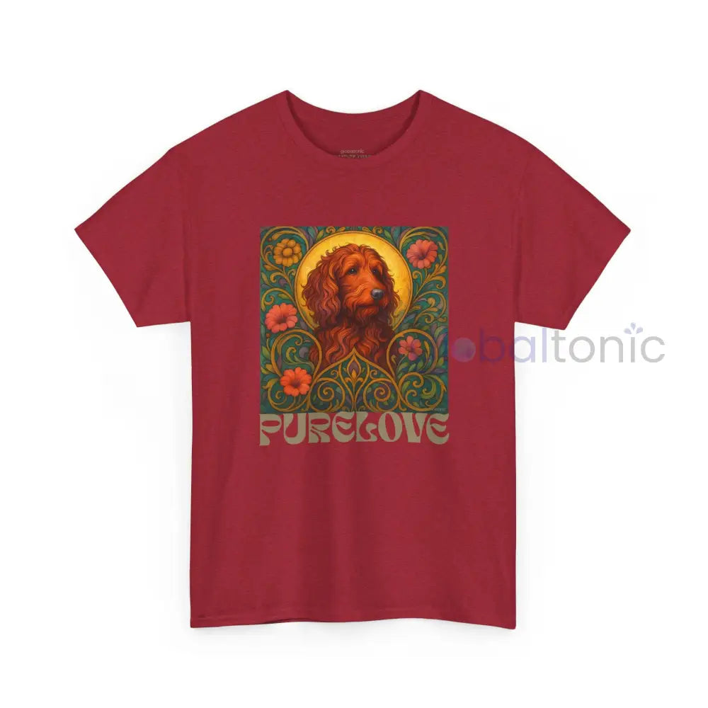 Red Goldendoodle (Groodle) Vintage Graphic T-Shirt – Unisex Cotton Tee for Dog Lovers T-Shirt