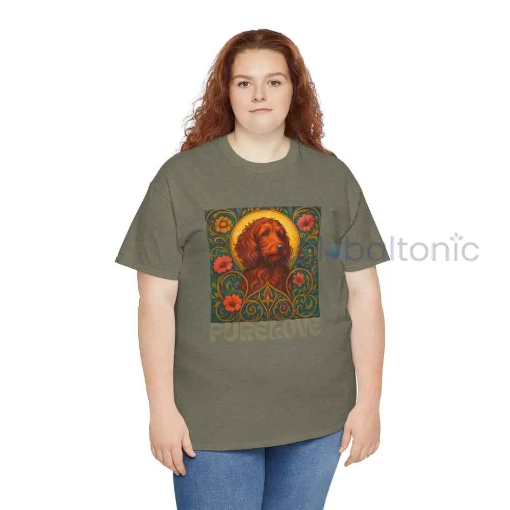 Red Goldendoodle (Groodle) Vintage Graphic T-Shirt – Unisex Cotton Tee for Dog Lovers T-Shirt