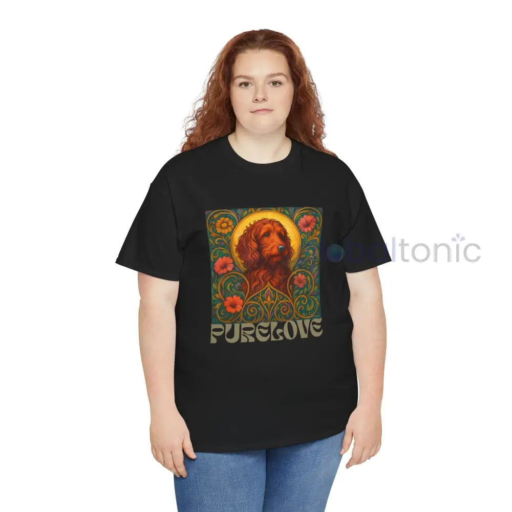 Red Goldendoodle (Groodle) Vintage Graphic T-Shirt – Unisex Cotton Tee for Dog Lovers T-Shirt