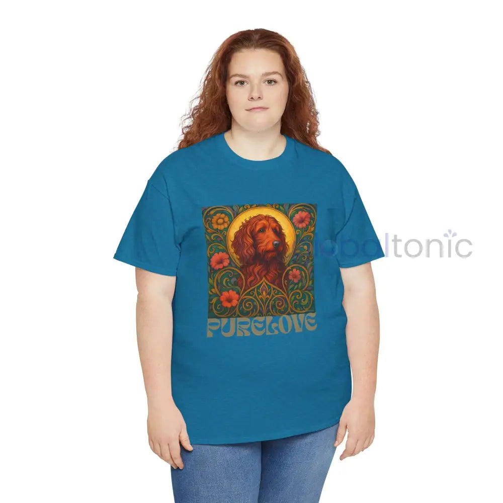Red Goldendoodle (Groodle) Vintage Graphic T-Shirt – Unisex Cotton Tee for Dog Lovers T-Shirt