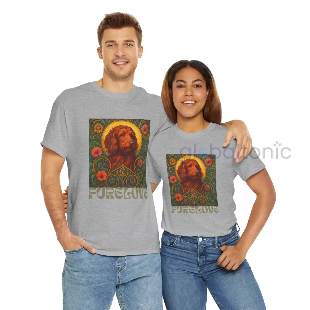 Red Goldendoodle (Groodle) Vintage Graphic T-Shirt – Unisex Cotton Tee for Dog Lovers T-Shirt