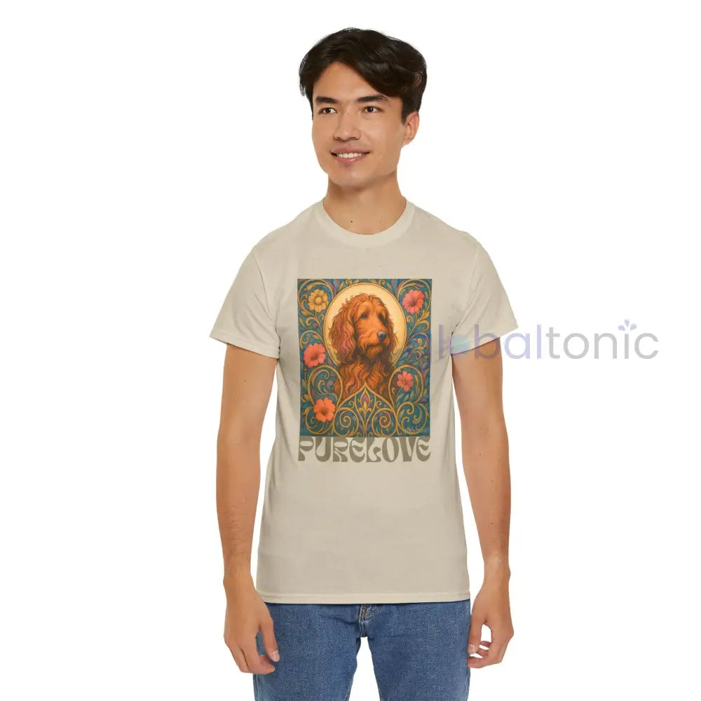 Red Goldendoodle (Groodle) Vintage Graphic T-Shirt – Unisex Cotton Tee for Dog Lovers T-Shirt