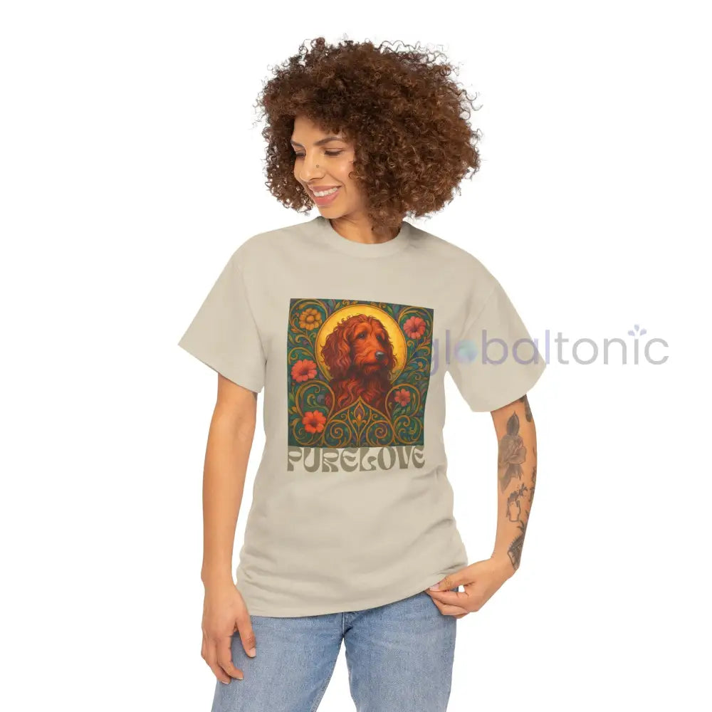 Red Goldendoodle (Groodle) Vintage Graphic T-Shirt – Unisex Cotton Tee for Dog Lovers T-Shirt