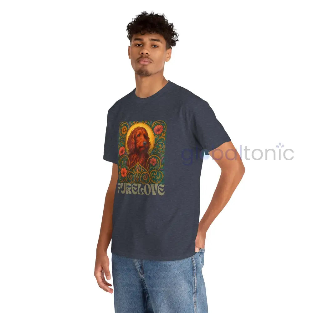 Red Goldendoodle (Groodle) Vintage Graphic T-Shirt – Unisex Cotton Tee for Dog Lovers T-Shirt