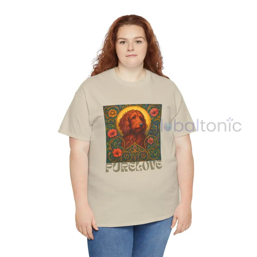 Red Goldendoodle (Groodle) Vintage Graphic T-Shirt – Unisex Cotton Tee for Dog Lovers T-Shirt
