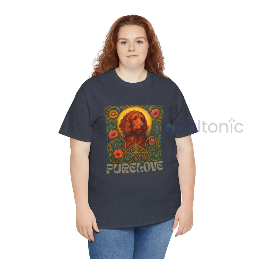Red Goldendoodle (Groodle) Vintage Graphic T-Shirt – Unisex Cotton Tee for Dog Lovers T-Shirt