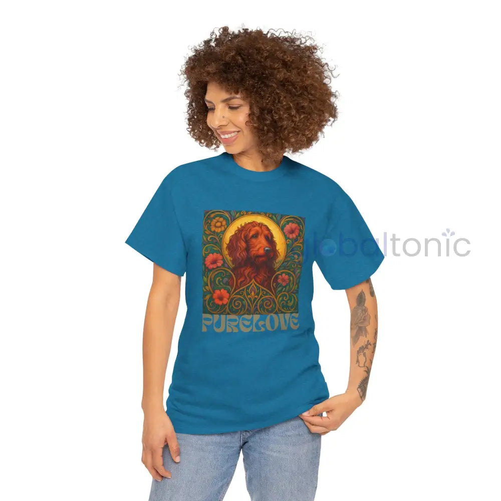 Red Goldendoodle (Groodle) Vintage Graphic T-Shirt – Unisex Cotton Tee for Dog Lovers T-Shirt