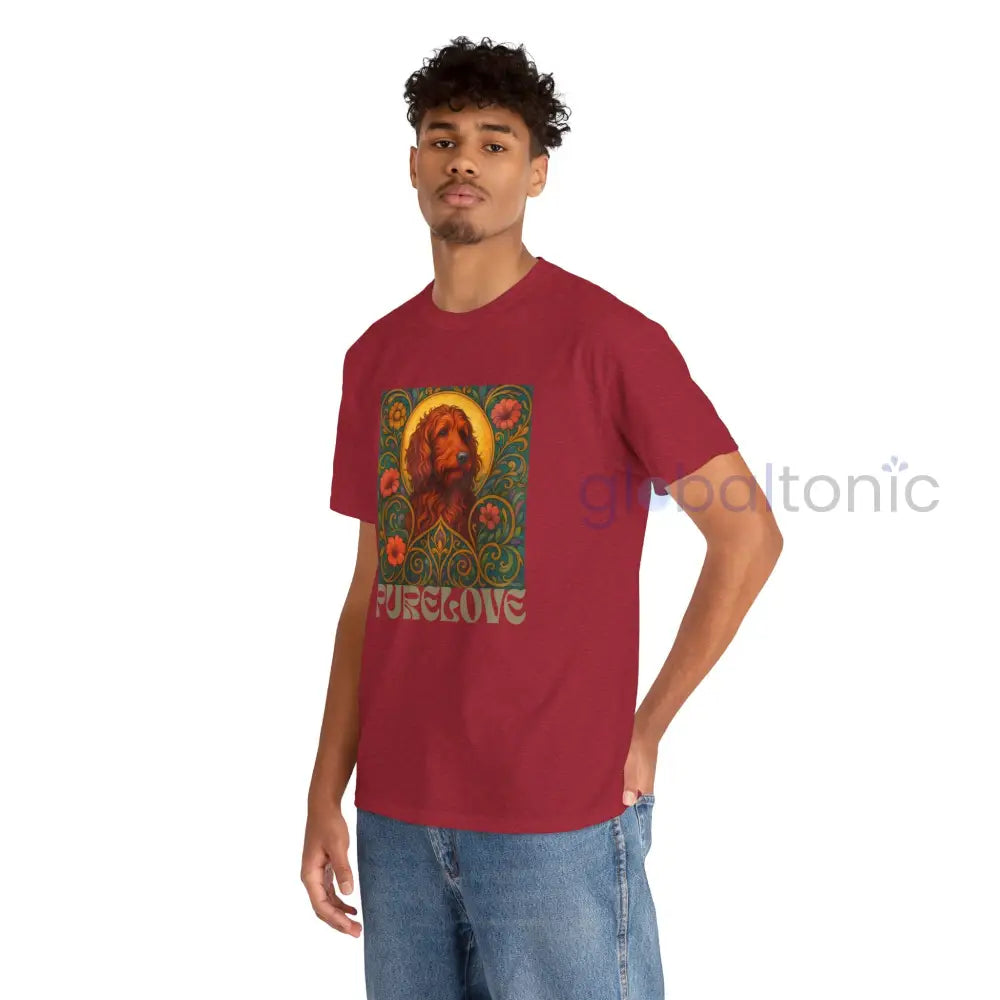 Red Goldendoodle (Groodle) Vintage Graphic T-Shirt – Unisex Cotton Tee for Dog Lovers T-Shirt