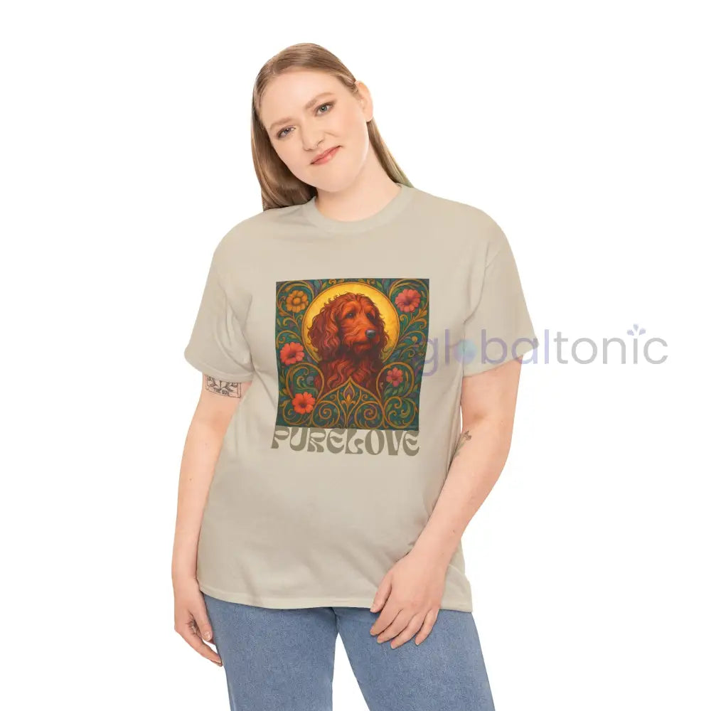 Red Goldendoodle (Groodle) Vintage Graphic T-Shirt – Unisex Cotton Tee for Dog Lovers T-Shirt