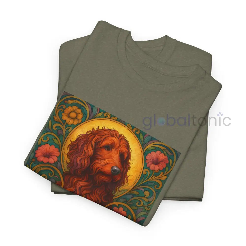 Red Goldendoodle (Groodle) Vintage Graphic T-Shirt – Unisex Cotton Tee for Dog Lovers T-Shirt