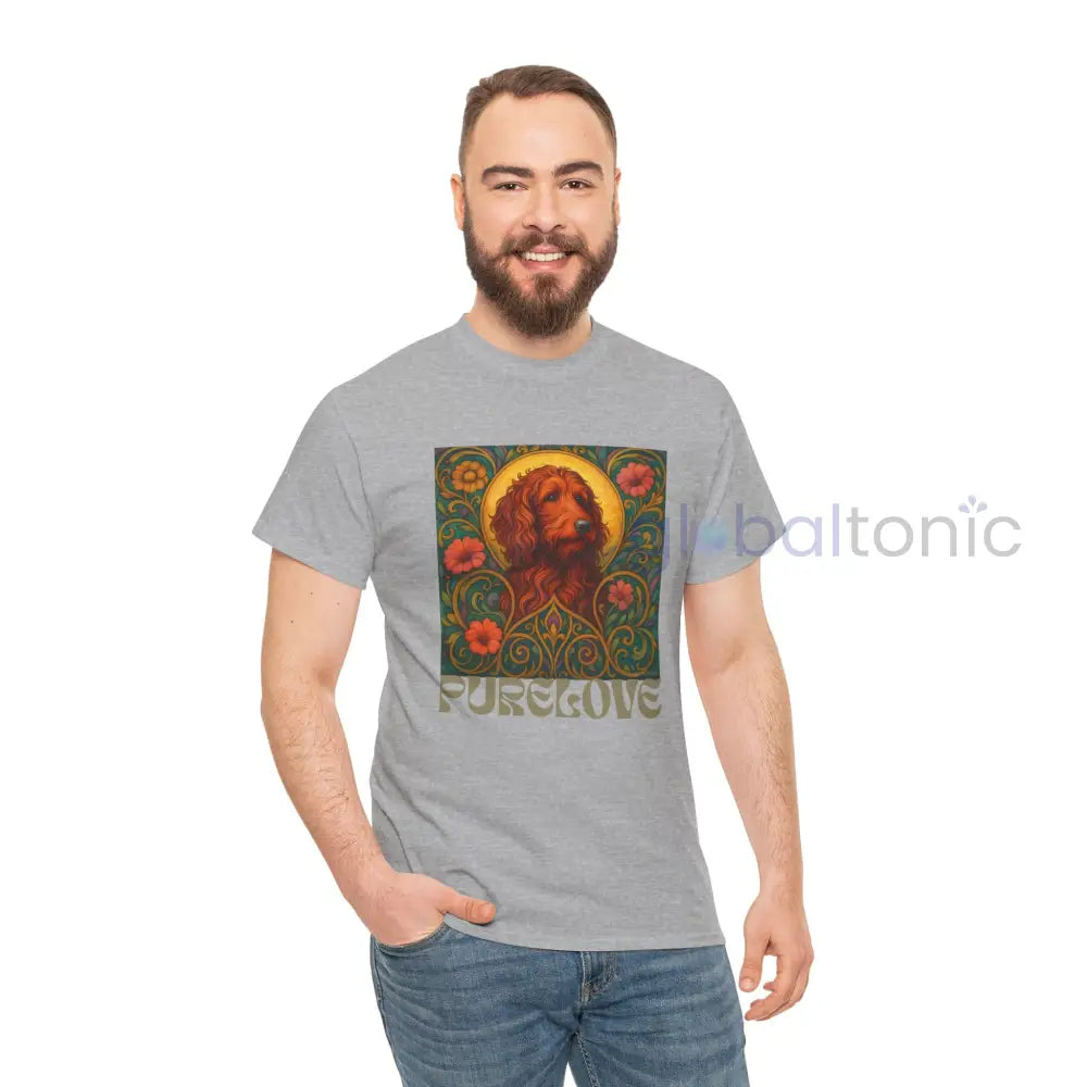 Red Goldendoodle (Groodle) Vintage Graphic T-Shirt – Unisex Cotton Tee for Dog Lovers T-Shirt