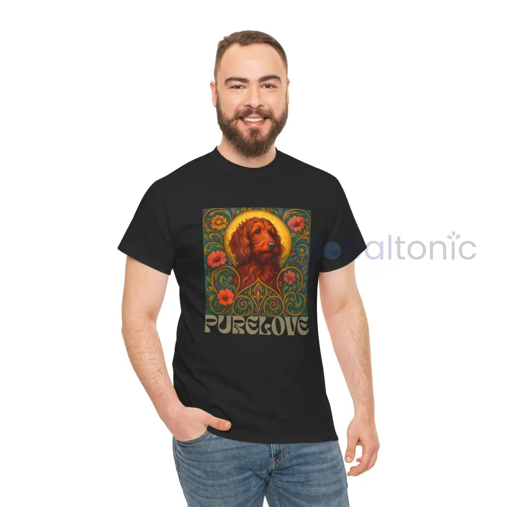 Red Goldendoodle (Groodle) Vintage Graphic T-Shirt – Unisex Cotton Tee for Dog Lovers T-Shirt