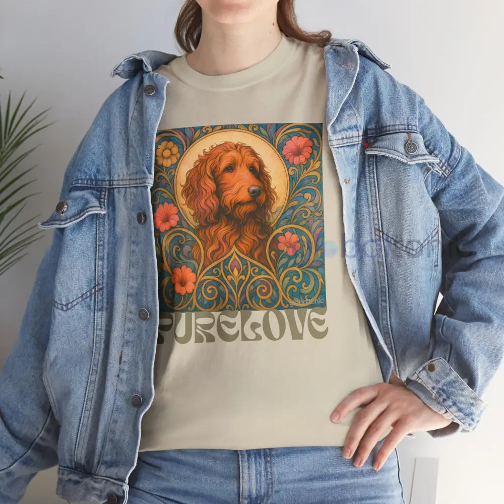 Red Goldendoodle (Groodle) Vintage Graphic T-Shirt – Unisex Cotton Tee for Dog Lovers T-Shirt