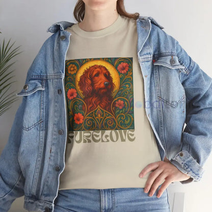 Red Goldendoodle (Groodle) Vintage Graphic T-Shirt – Unisex Cotton Tee for Dog Lovers T-Shirt
