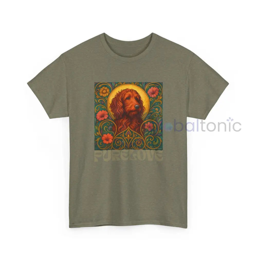 Red Goldendoodle (Groodle) Vintage Graphic T-Shirt – Unisex Cotton Tee for Dog Lovers T-Shirt