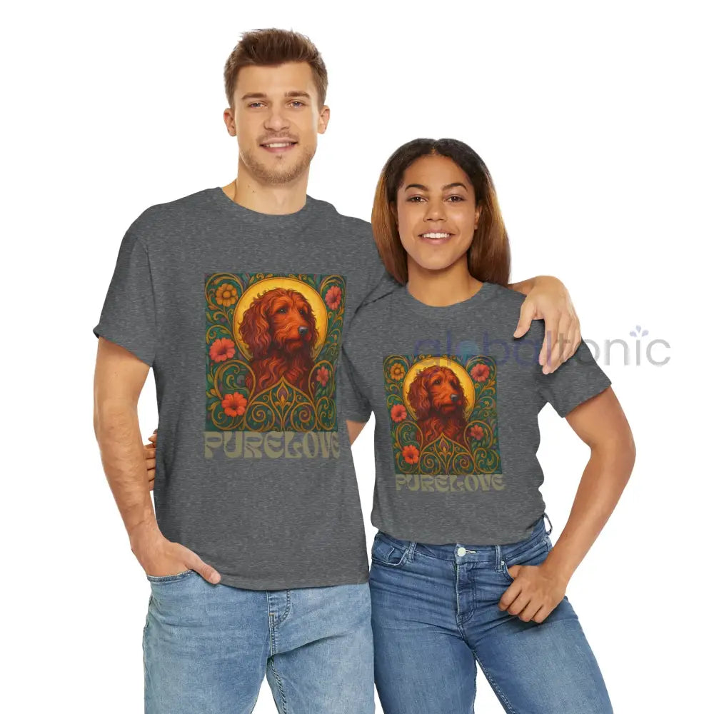 Red Goldendoodle (Groodle) Vintage Graphic T-Shirt – Unisex Cotton Tee for Dog Lovers T-Shirt