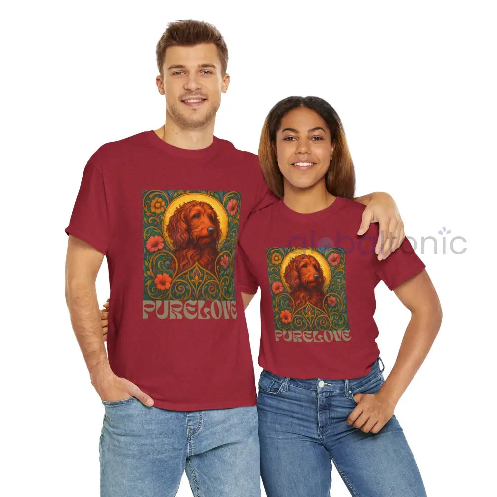 Red Goldendoodle (Groodle) Vintage Graphic T-Shirt – Unisex Cotton Tee for Dog Lovers T-Shirt