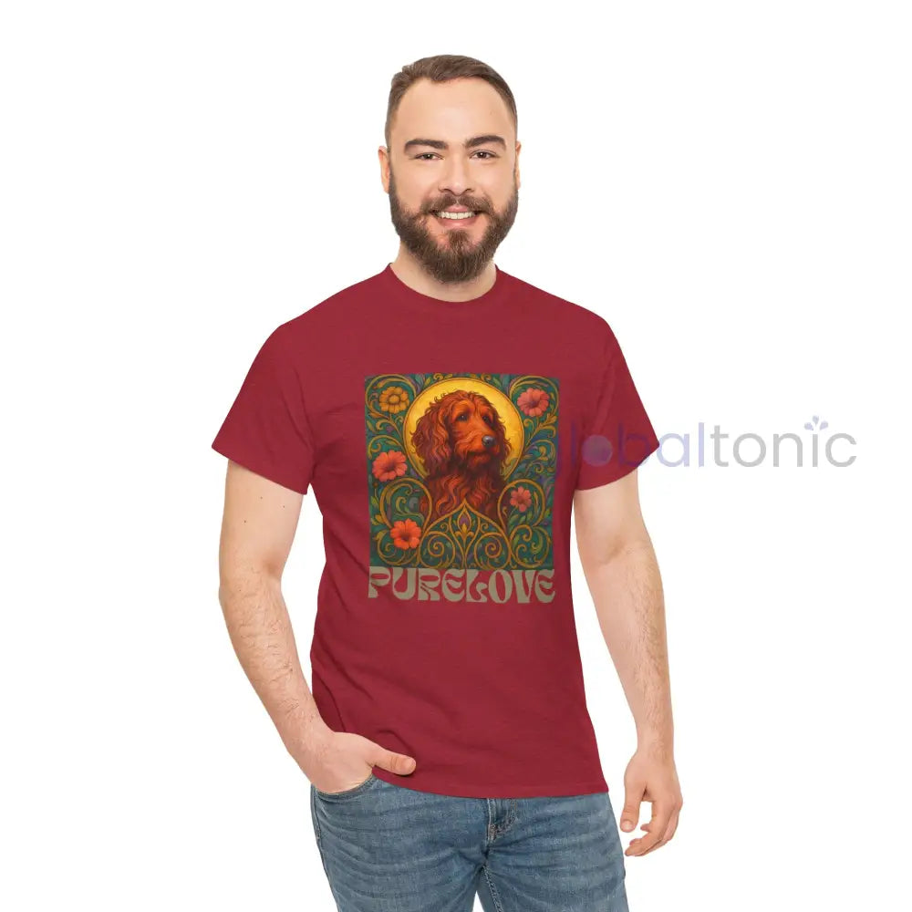 Red Goldendoodle (Groodle) Vintage Graphic T-Shirt – Unisex Cotton Tee for Dog Lovers T-Shirt