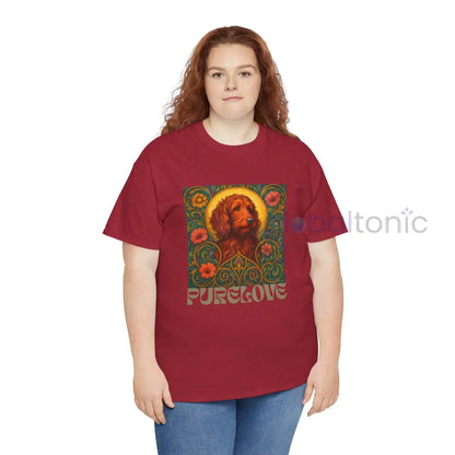 Red Goldendoodle (Groodle) Vintage Graphic T-Shirt – Unisex Cotton Tee for Dog Lovers T-Shirt