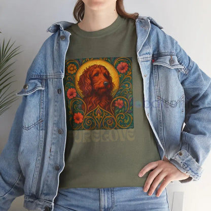 Red Goldendoodle (Groodle) Vintage Graphic T-Shirt – Unisex Cotton Tee for Dog Lovers T-Shirt