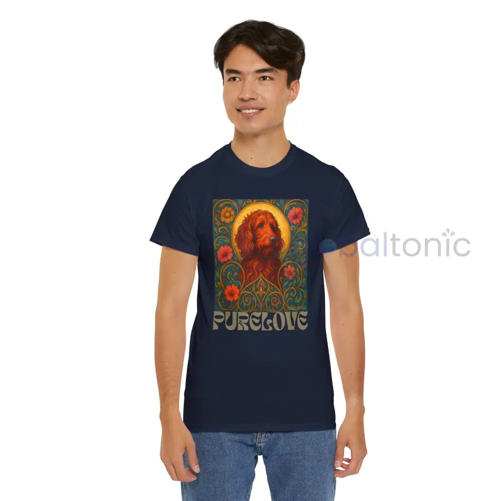 Red Goldendoodle (Groodle) Vintage Graphic T-Shirt – Unisex Cotton Tee for Dog Lovers T-Shirt
