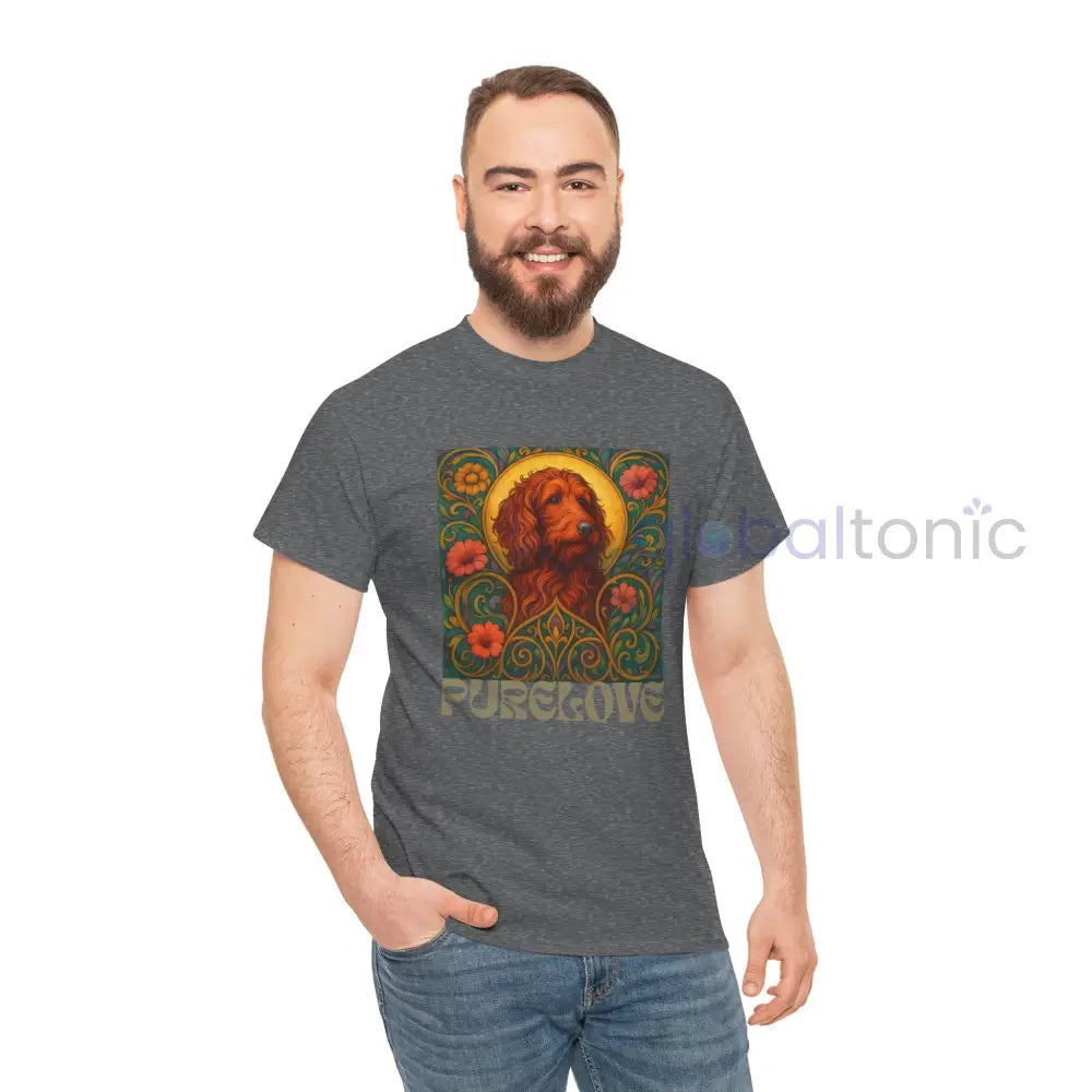 Red Goldendoodle (Groodle) Vintage Graphic T-Shirt – Unisex Cotton Tee for Dog Lovers T-Shirt