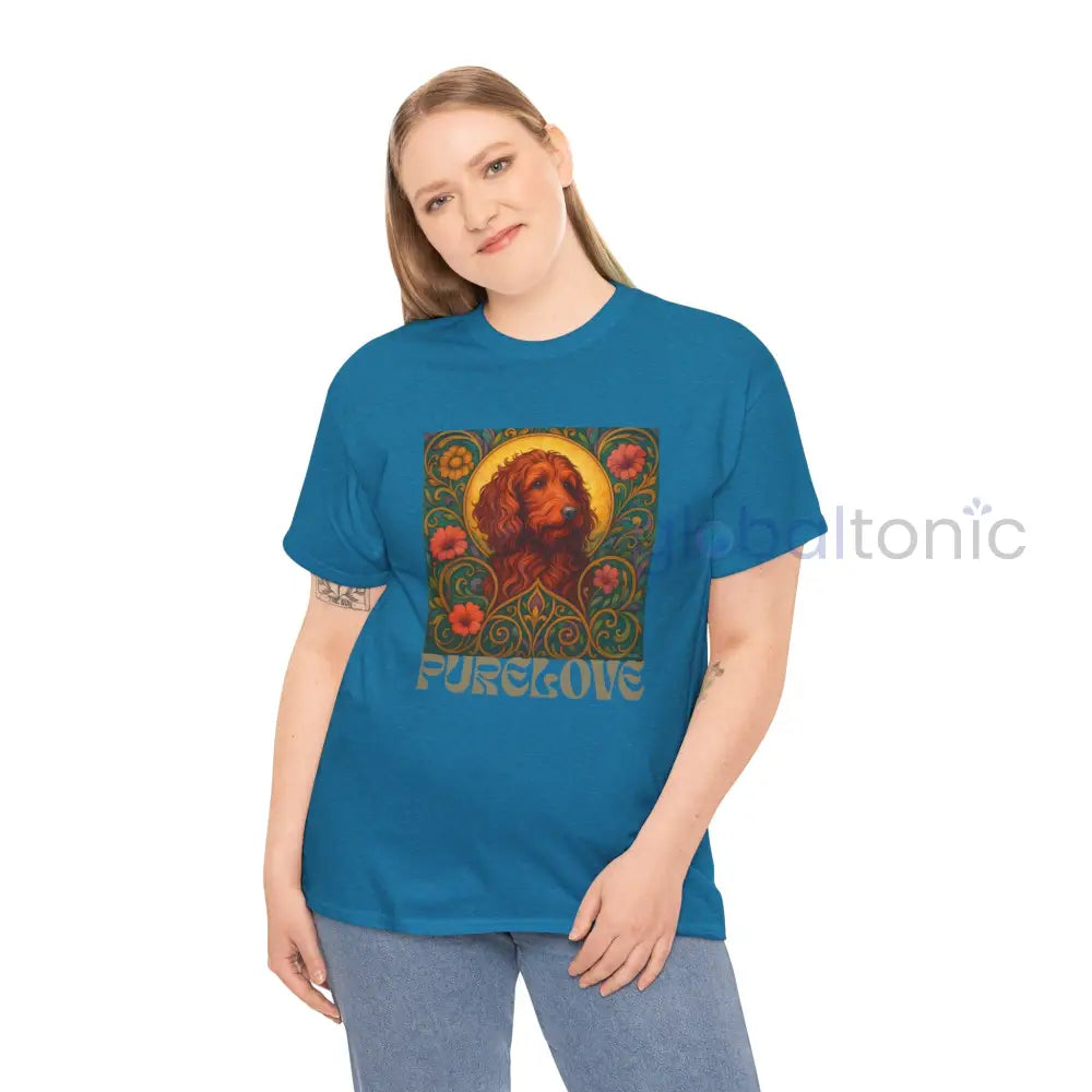 Red Goldendoodle (Groodle) Vintage Graphic T-Shirt – Unisex Cotton Tee for Dog Lovers T-Shirt