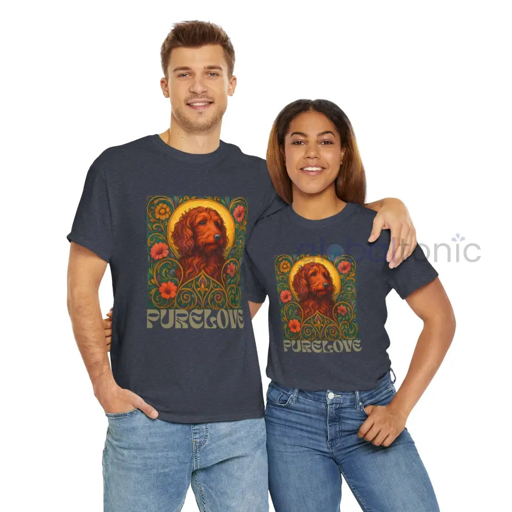 Red Goldendoodle (Groodle) Vintage Graphic T-Shirt – Unisex Cotton Tee for Dog Lovers T-Shirt