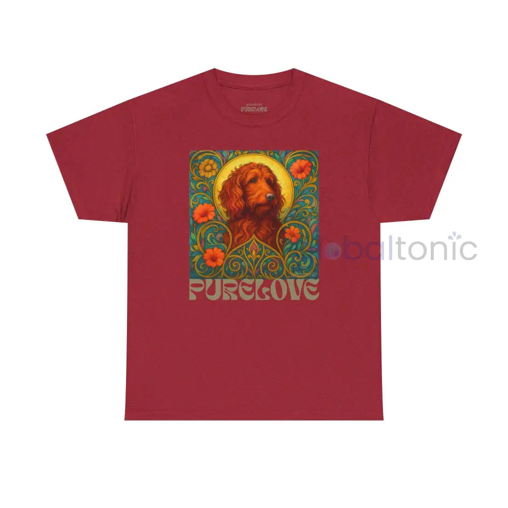 Red Goldendoodle (Groodle) Vintage Graphic T-Shirt – Unisex Cotton Tee for Dog Lovers Antique Cherry Red / S T-Shirt