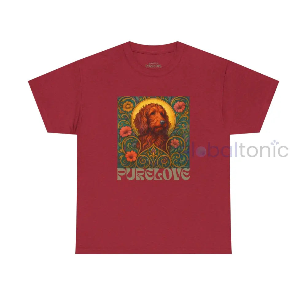 Red Goldendoodle (Groodle) Vintage Graphic T-Shirt – Unisex Cotton Tee for Dog Lovers Antique Cherry Red / S T-Shirt