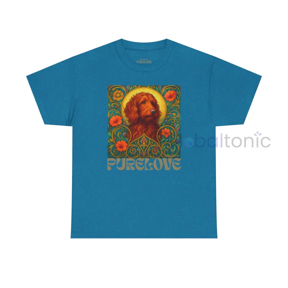 Red Goldendoodle (Groodle) Vintage Graphic T-Shirt – Unisex Cotton Tee for Dog Lovers Antique Sapphire / S T-Shirt