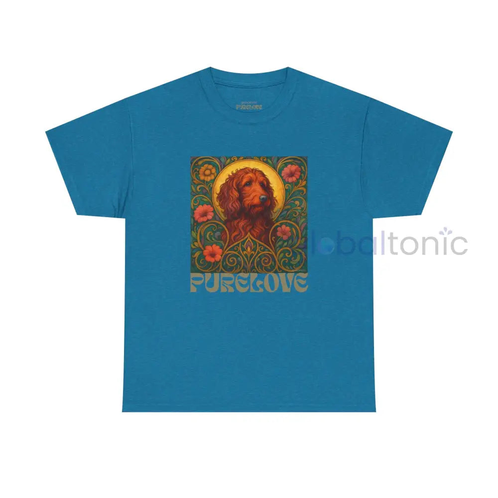 Red Goldendoodle (Groodle) Vintage Graphic T-Shirt – Unisex Cotton Tee for Dog Lovers Antique Sapphire / S T-Shirt