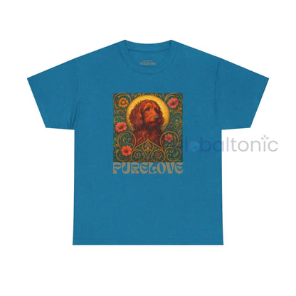 Red Goldendoodle (Groodle) Vintage Graphic T-Shirt – Unisex Cotton Tee for Dog Lovers Antique Sapphire / S T-Shirt